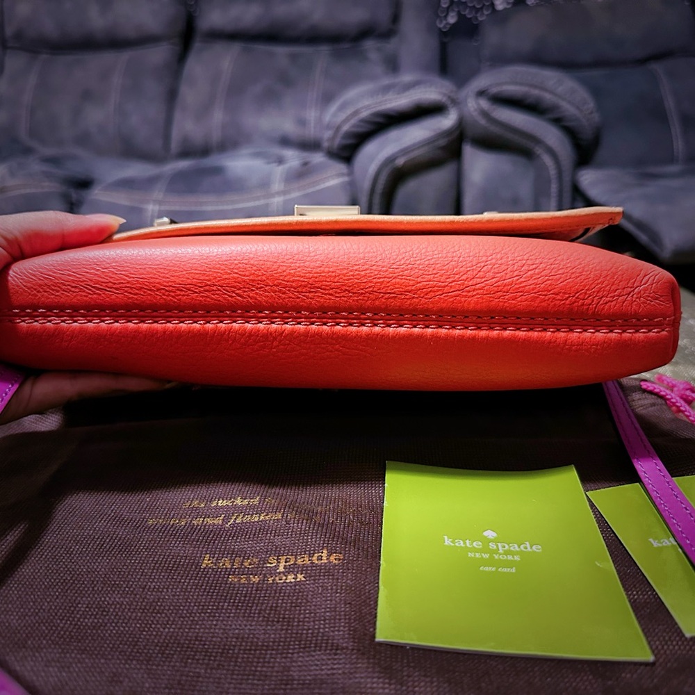 Vintage style Kate Spade Y2K Tan and Purple Crossbody Bag ❌60% OFF SALE❌ - Picture 14 of 16